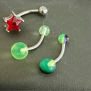 NWOT, belly button jewelry.